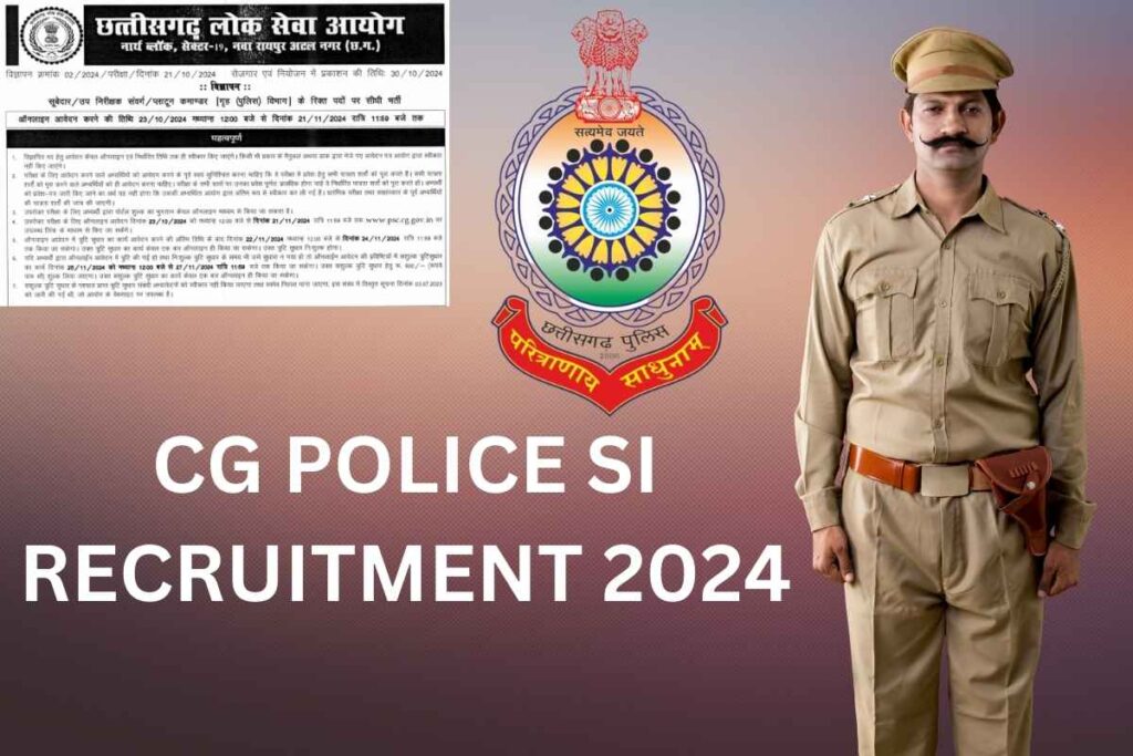 CGPSC SI Recruitment 2024