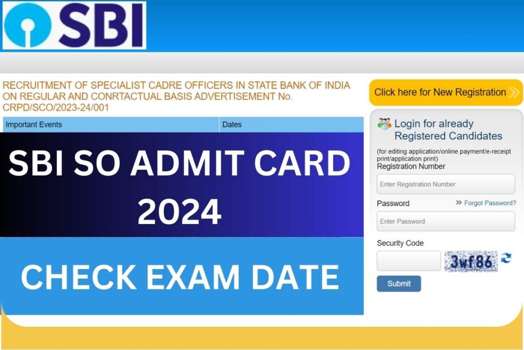 SBI SO Admit Card 2024: Exam Date