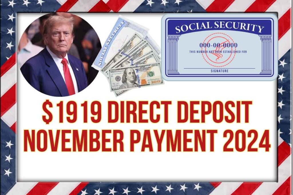 $1919 Direct Deposit November Payment 2024