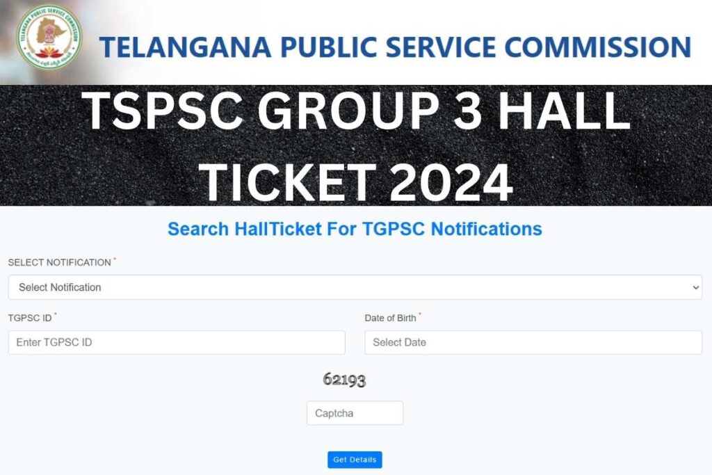 TSPSC Group 3 Hall Ticket 2024, Exam Date